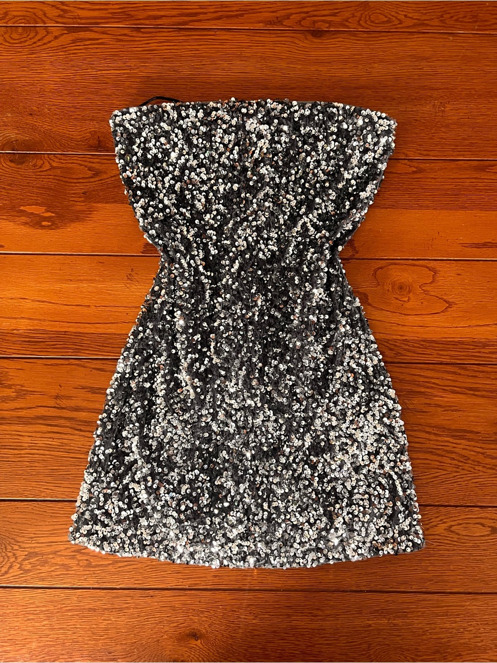 Forever 21 Black and Silver Sequin Mini Dress